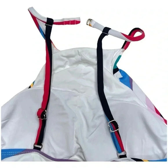 Anne Cole Womens XS Wavy Stripe Halter Tankini Swim Top - Picture 9 of 14